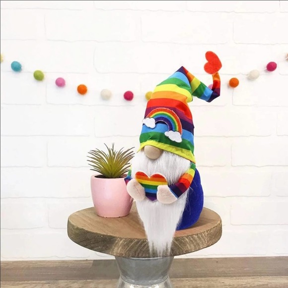 New! Rainbow Pride Faceless Gnome - Picture 2 of 6